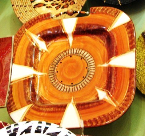 African Hand made plate